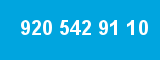 920 542 91 10 920 542 91 10